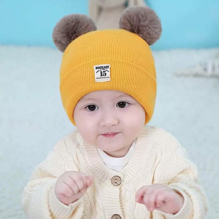 Infant Baby Winter Warm Knit Bobble Beanie Hat with Scarf Set DailySale