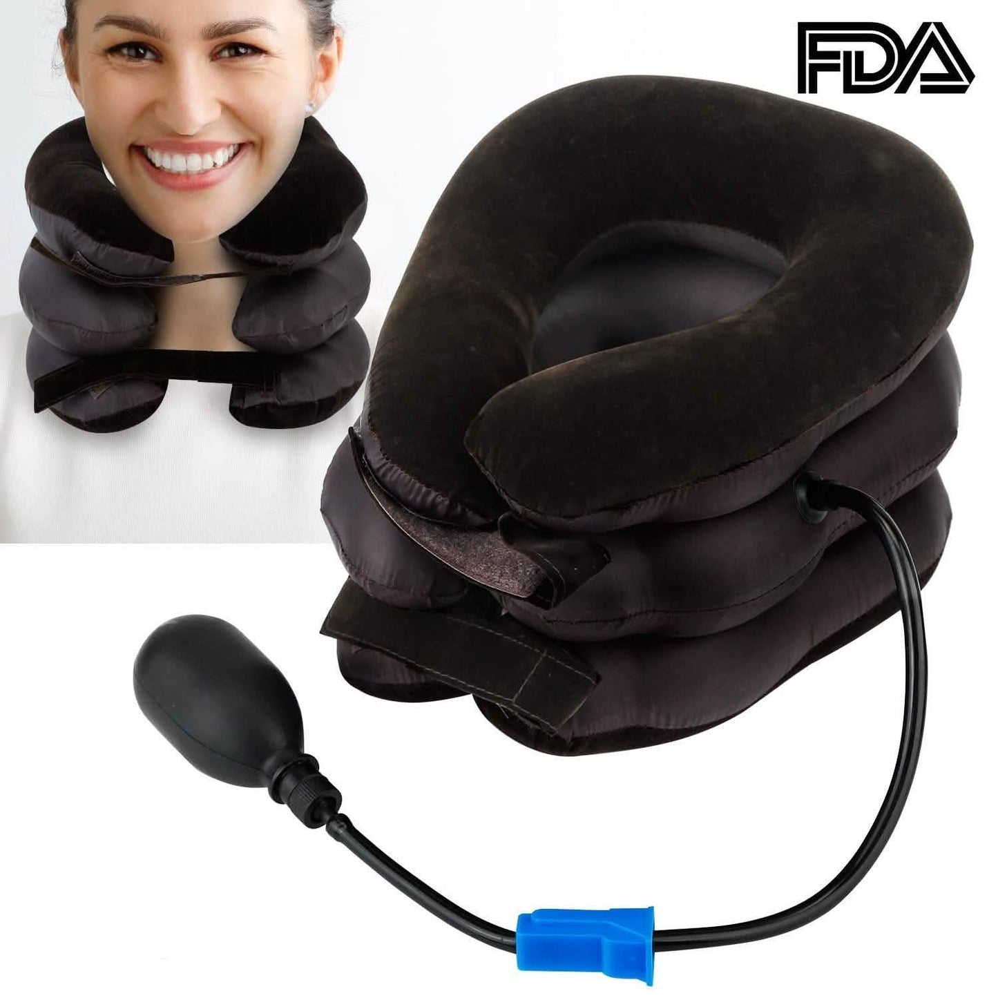Inflatable Cervical Neck Traction Pillow DailySale