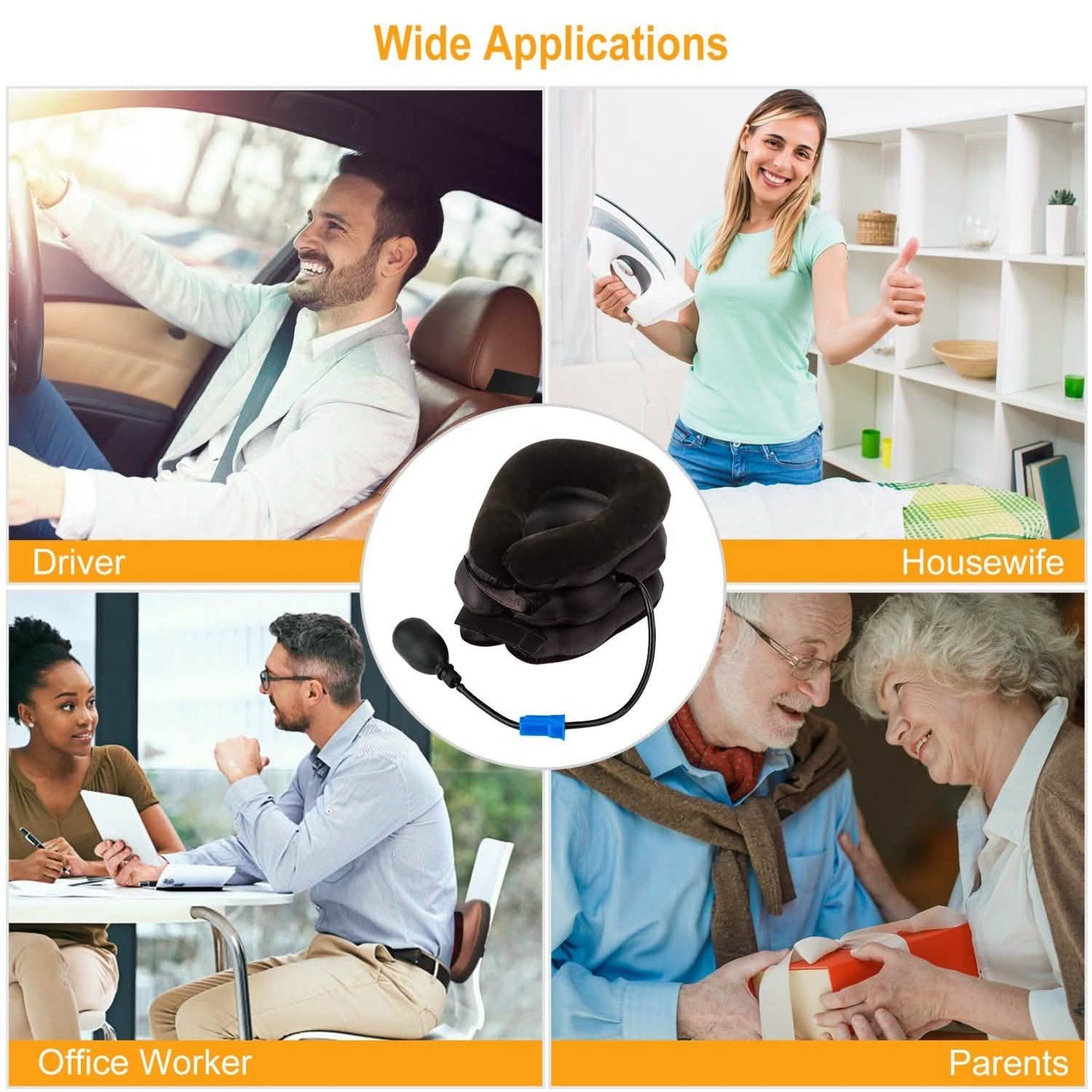 Inflatable Cervical Neck Traction Pillow DailySale