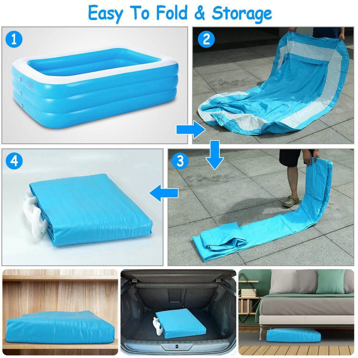 Inflatable Family Swimming Pool DailySale