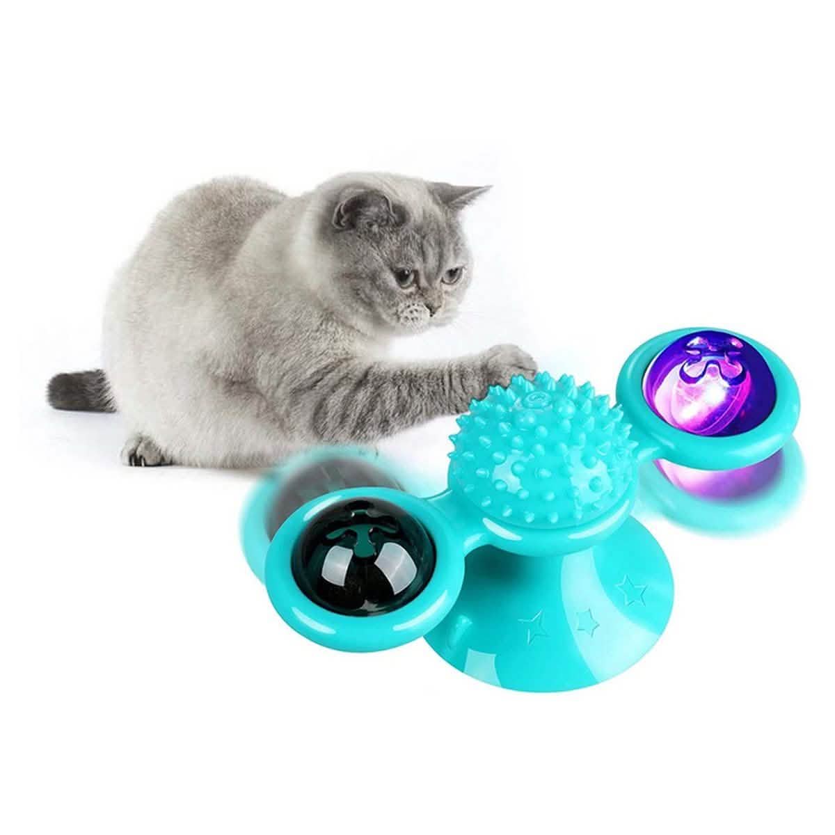 Interactive Massage Scratching Tickle Toy With Catnip And Led Ball For Indoors Cats DailySale
