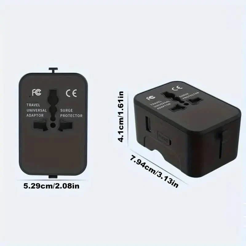 International Portable Worldwide All-in-One Plug Travel Adapter Converter for USA EU UK AUS DailySale