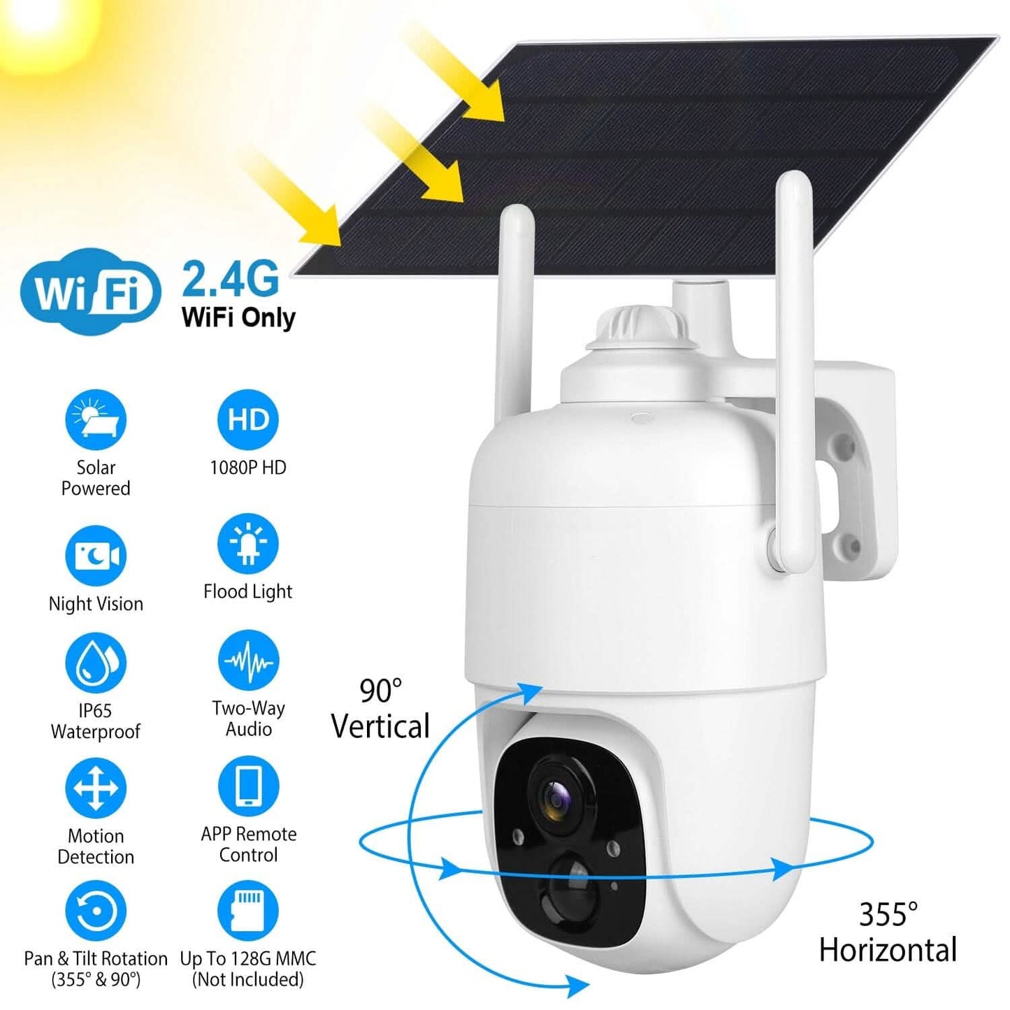 IP65 Solar Wireless Security Camera DailySale