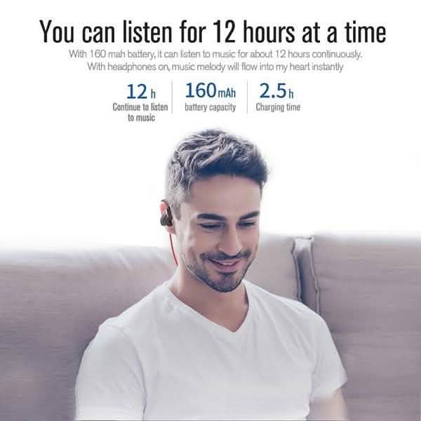 IPX5 Waterproof Shock Bass Stereo Wireless Bluetooth Headphone DailySale