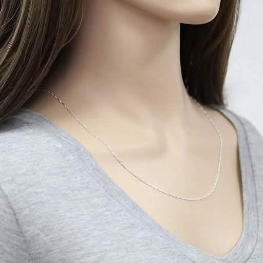 Italian Sterling Silver Unisex Figaro Chain DailySale