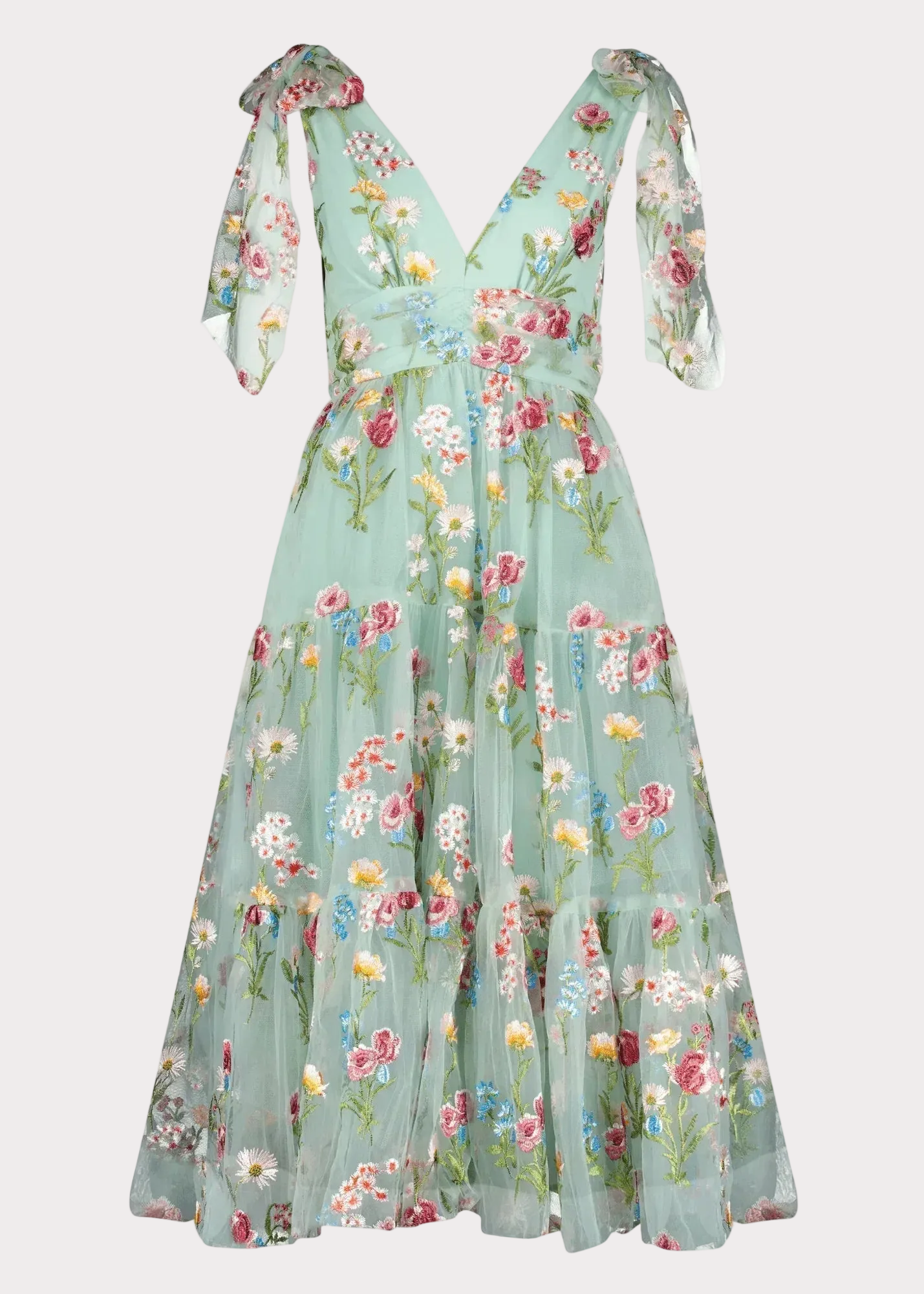 Margaret Floral Midi Dress Green JessaKae