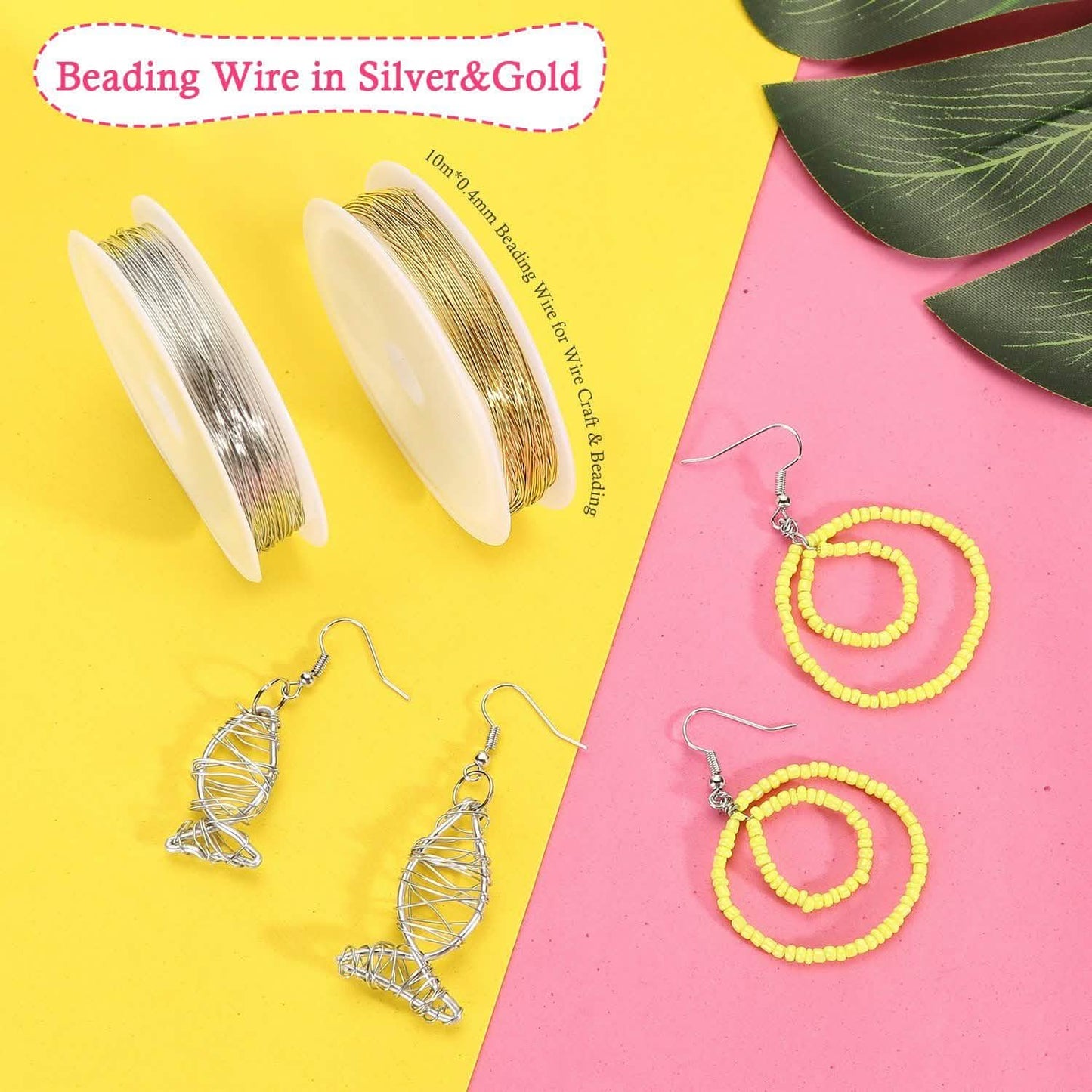 Jewelry Making Supplies Finding Kit Pliers Ribbon Ends Eye Pins Earring Hooks for DIY Craft DailySale