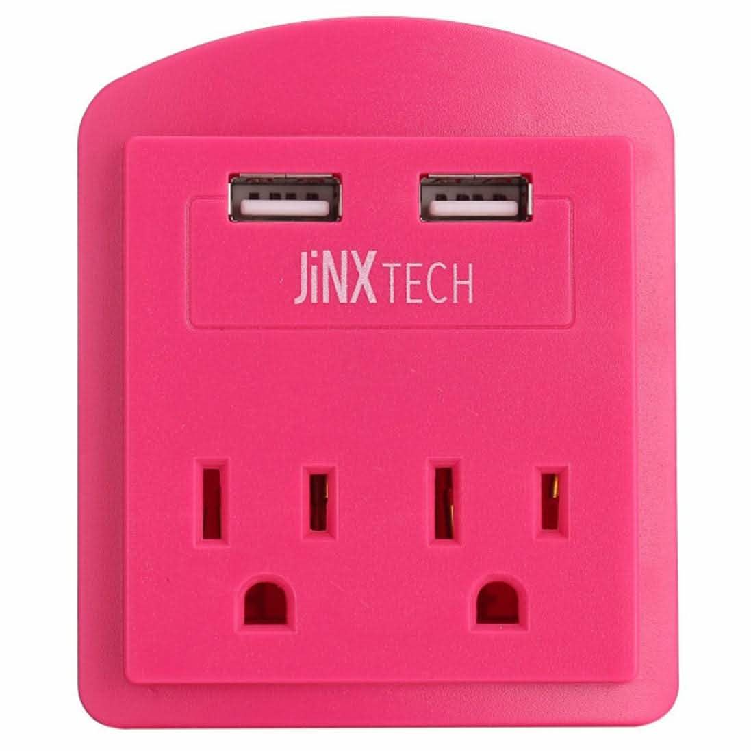 JinxTech 2-Outlet Wall Tap with Dual USB DailySale