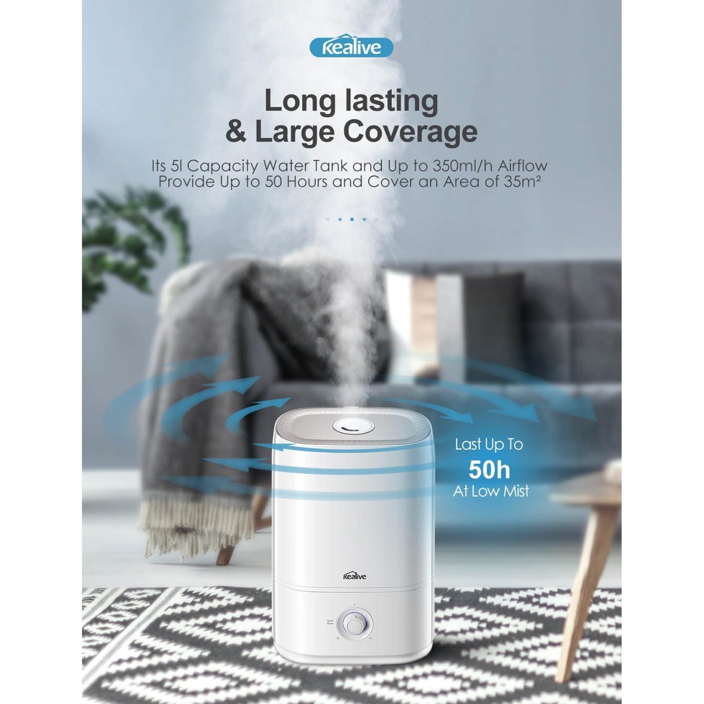 Kealive Cool Mist Humidifier DailySale