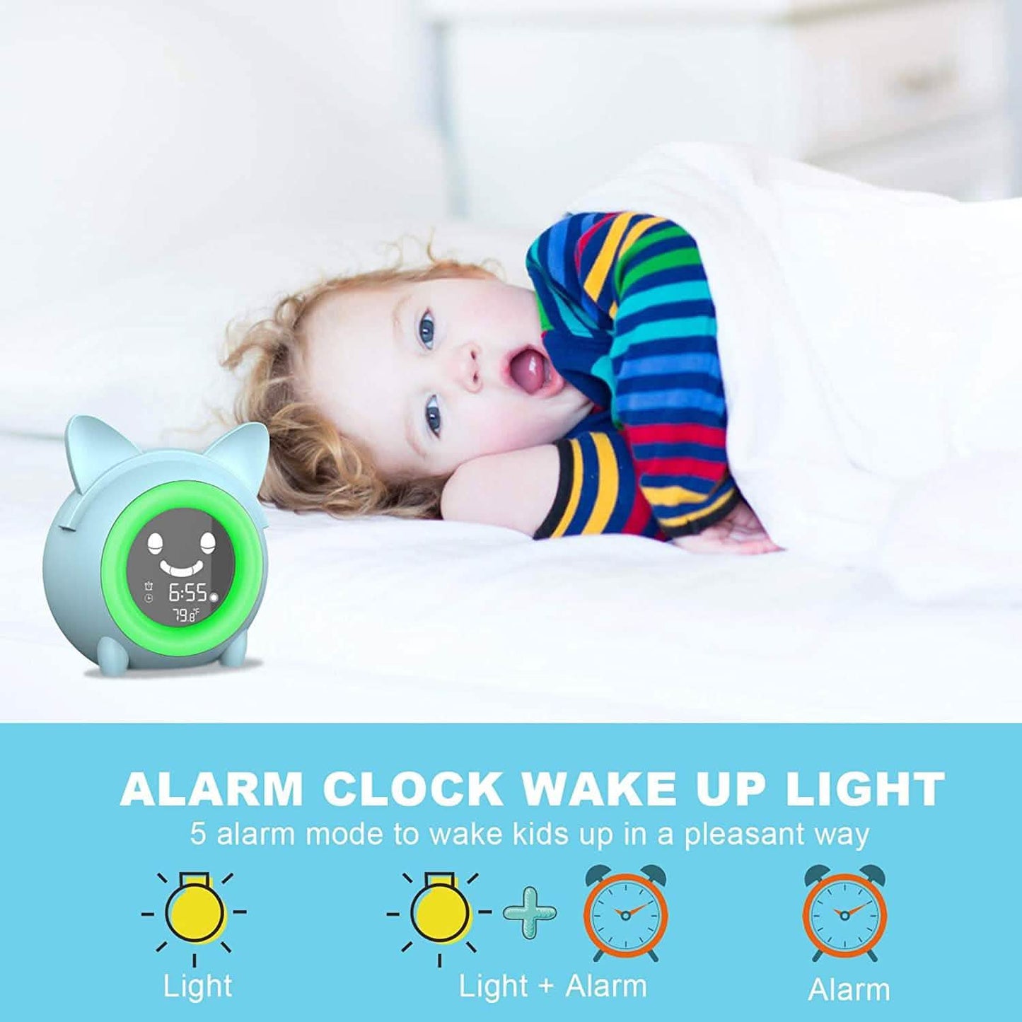 Kids Digital Alarm Clock with Night Light DailySale