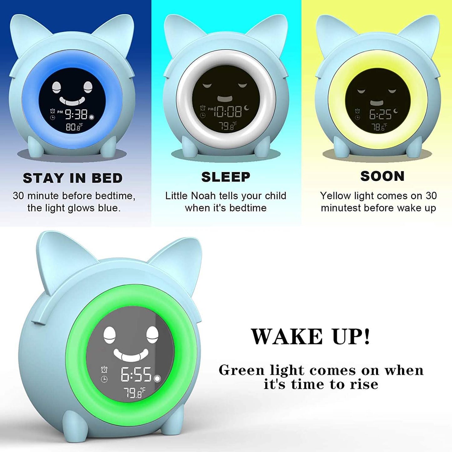 Kids Digital Alarm Clock with Night Light DailySale