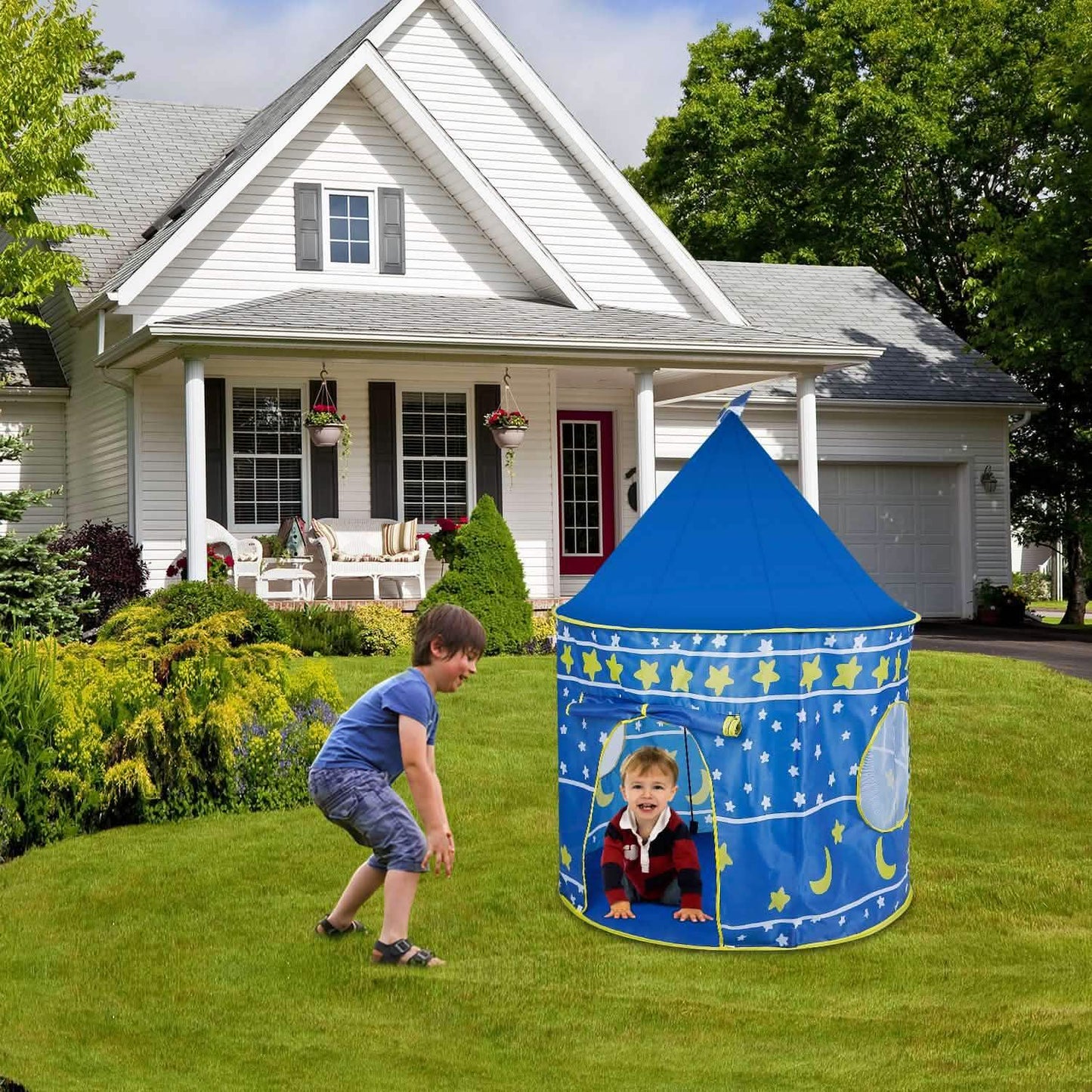 Kids Foldable Pop Up Play Tent DailySale