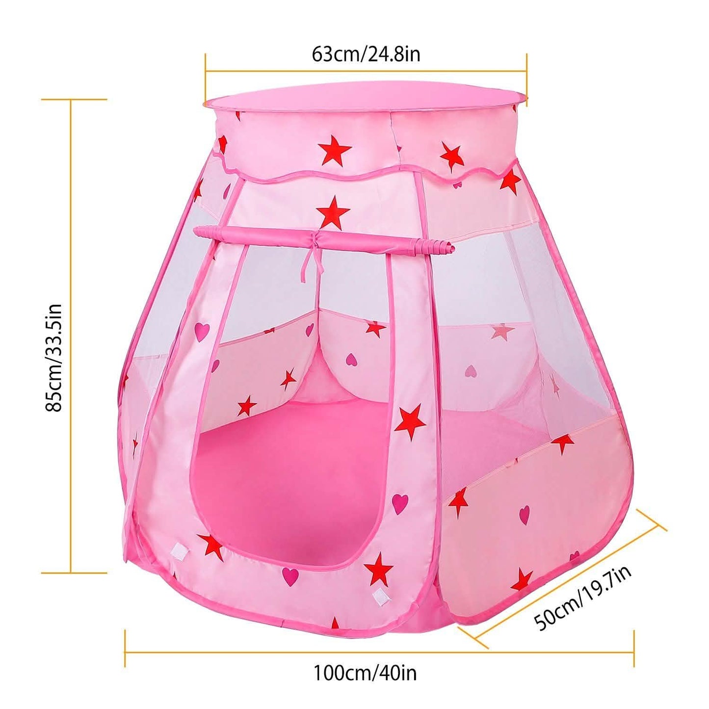 Kids Pop Up Prince Princess Toddler Play Tent DailySale