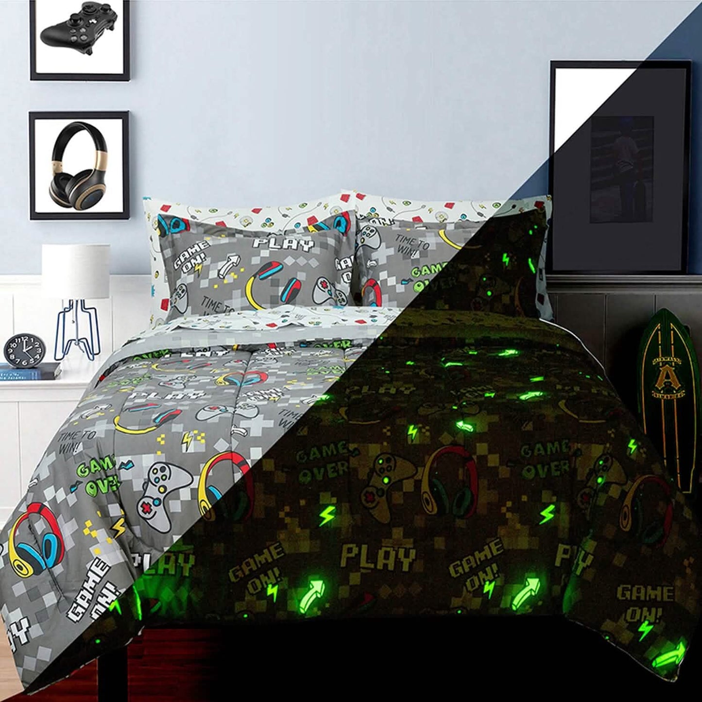 Kidz Mix Game On Glow-in-the-Dark Bed in a Bag DailySale