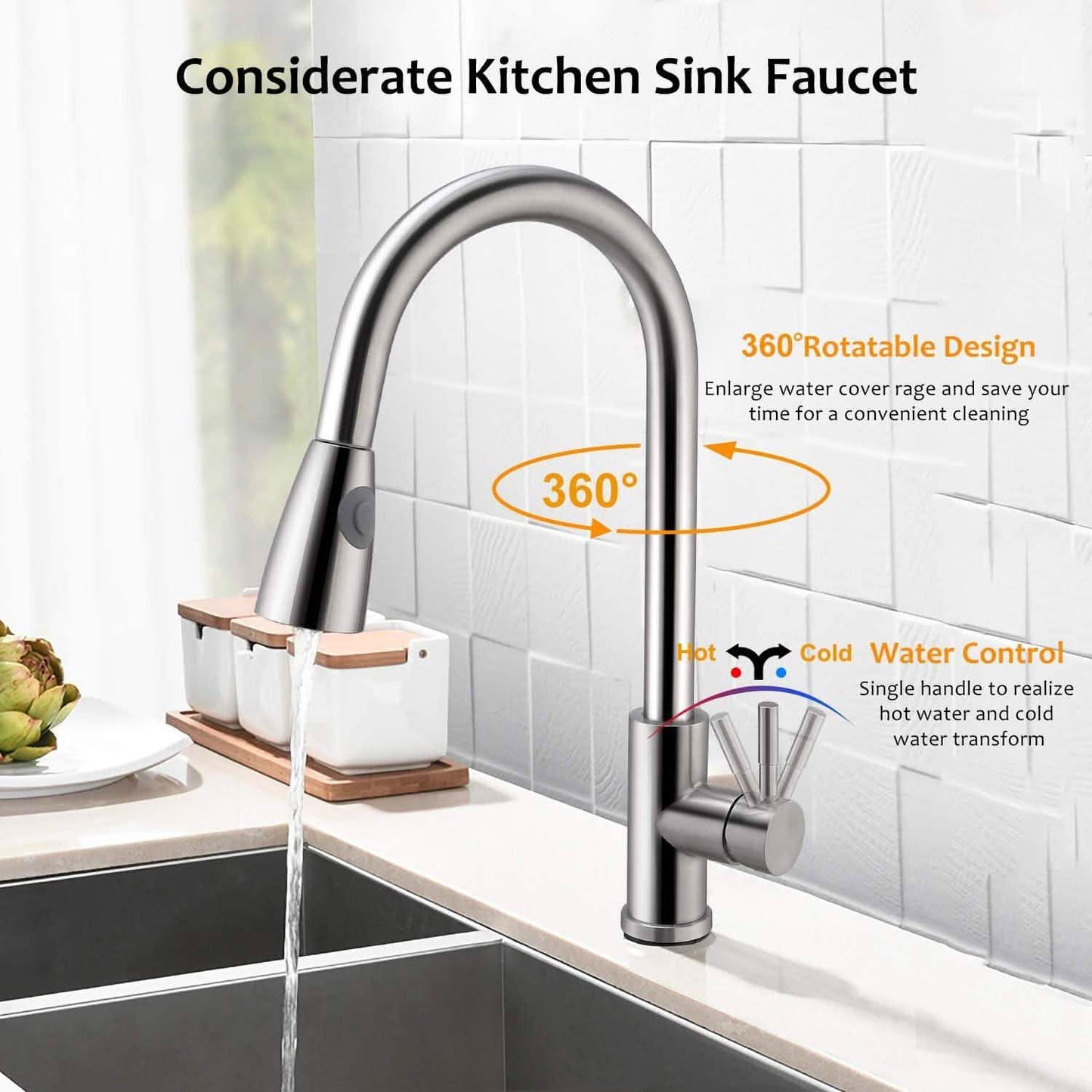 Kitchen Faucets Single Handle Kitchen DailySale