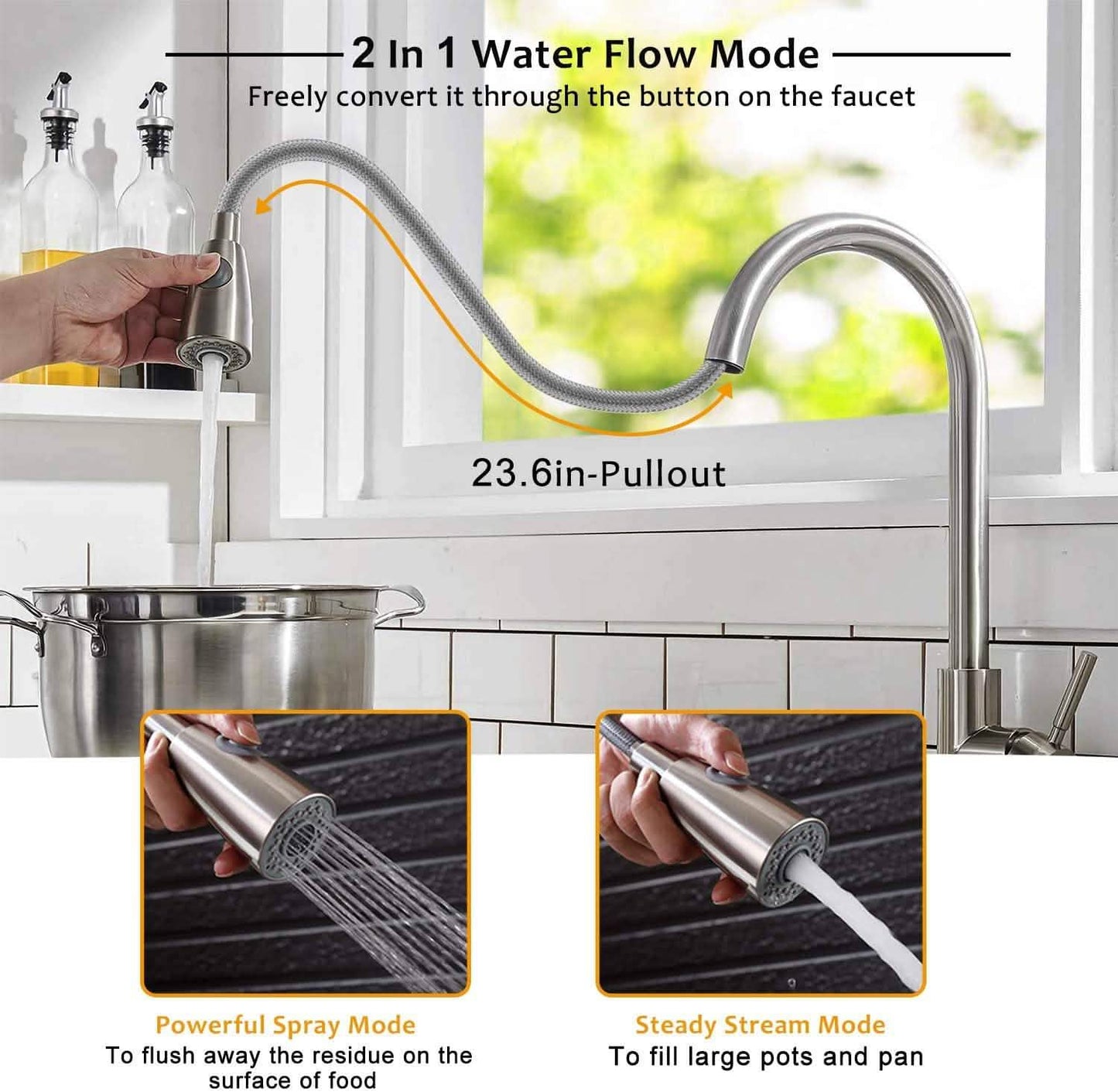 Kitchen Faucets Single Handle Kitchen DailySale