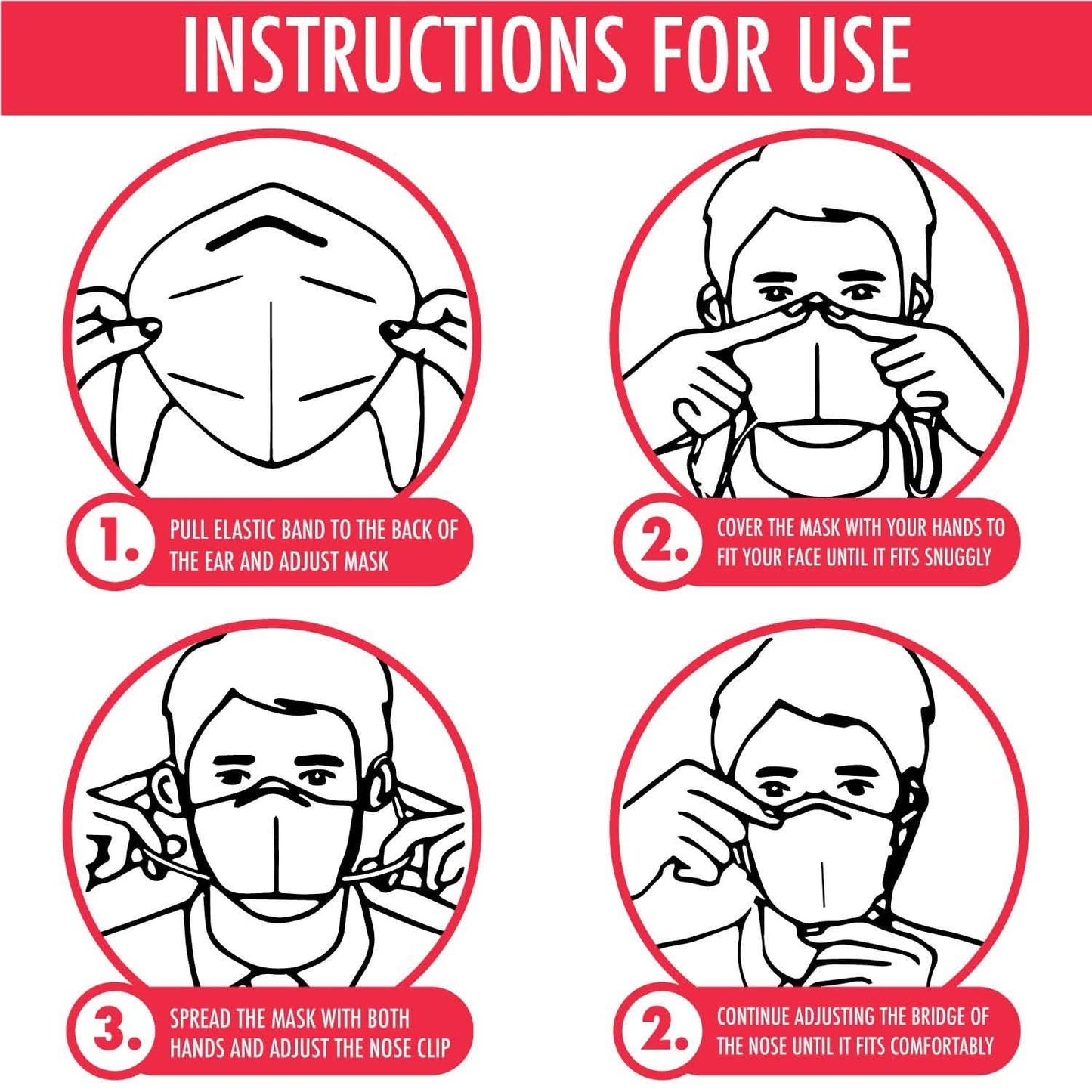 KN95 Protective Breathable Outdoor Face Mask with Nose Clip DailySale