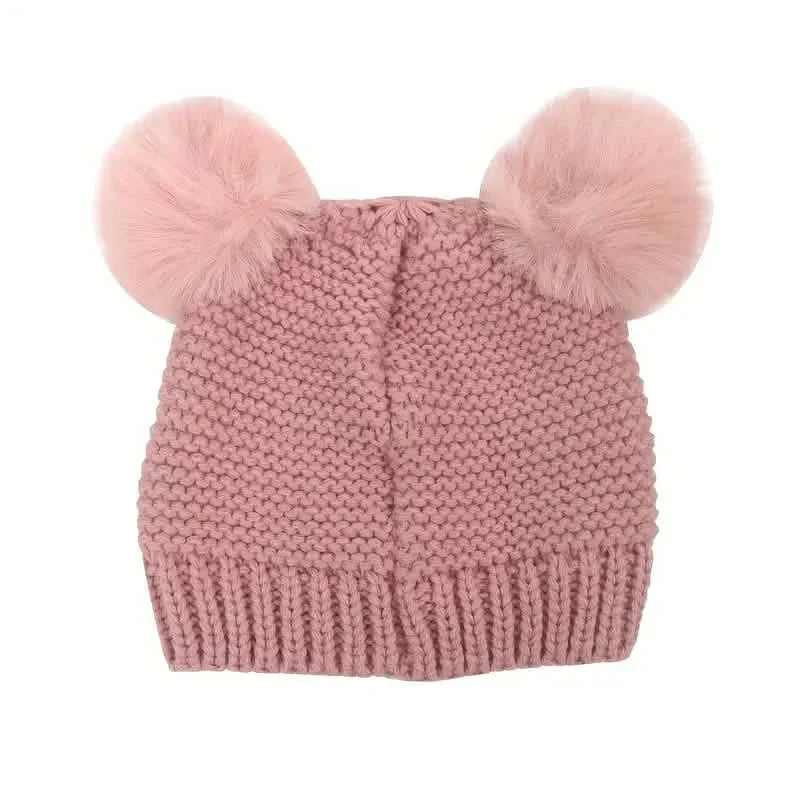 Knitted Beanie Hat, Cute Cold-proof Winter Hat For 6-24 Months Baby Girls DailySale