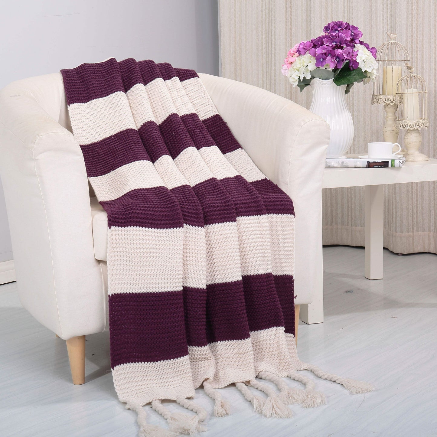 Knitted Throw Couch Cover Sofa Blanket - Assorted Styles DailySale