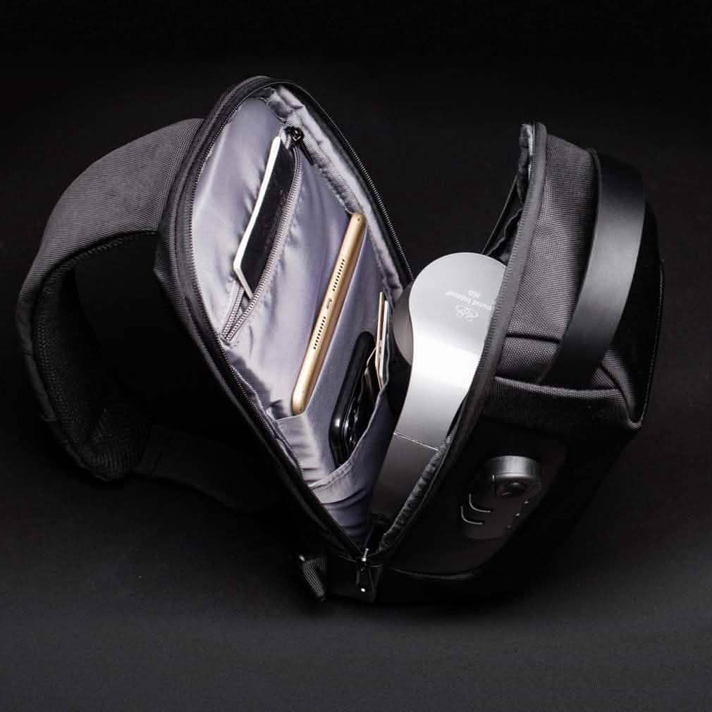 KPYWZER Anti-theft Sling Backpack with USB Charging Port DailySale