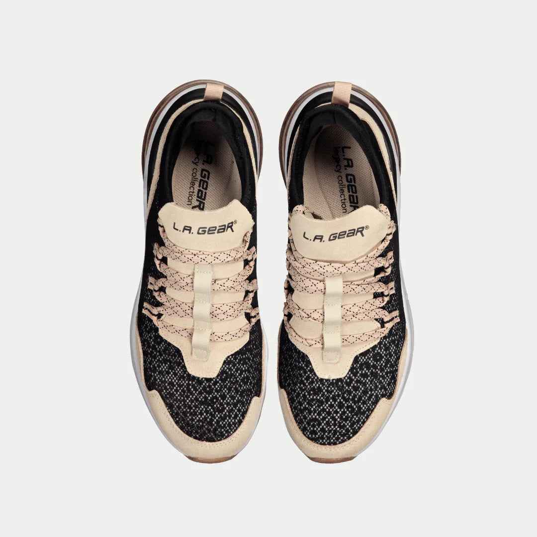LA Gear Women’s Runyon Lowtop | Black x Pink