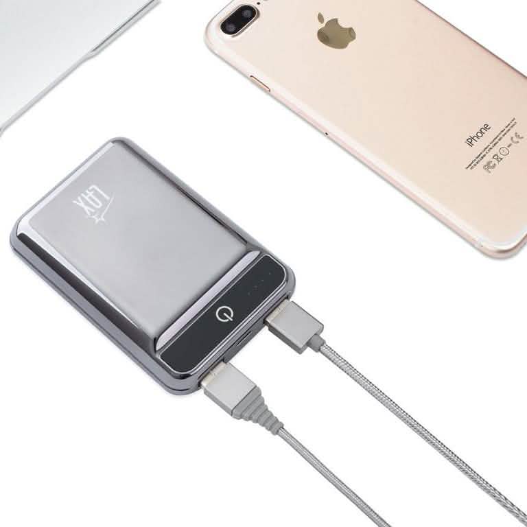 LAX Pocket Sized Dual USB 12,000mAh External Battery Backup Charger DailySale