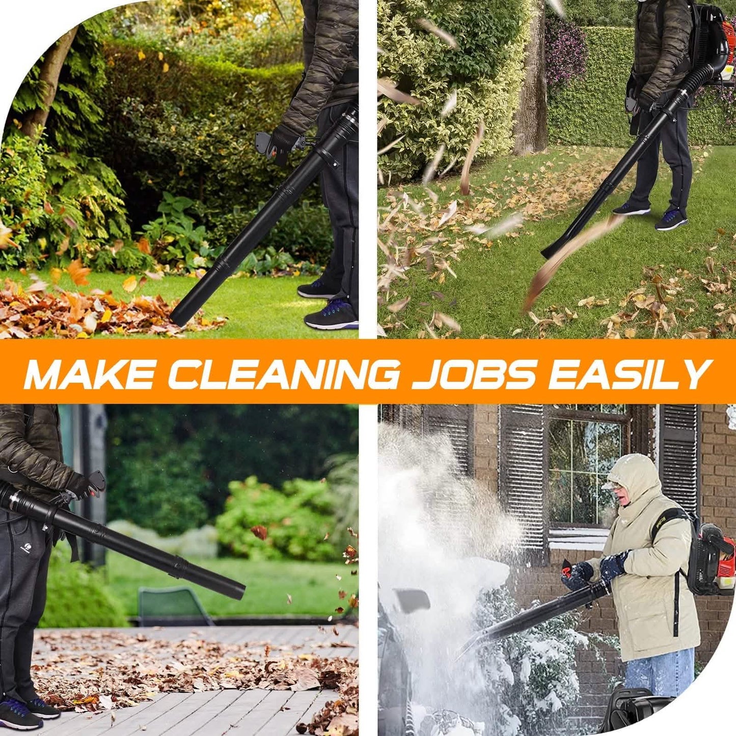 Leaf Blower Gas Powered Backpack DailySale
