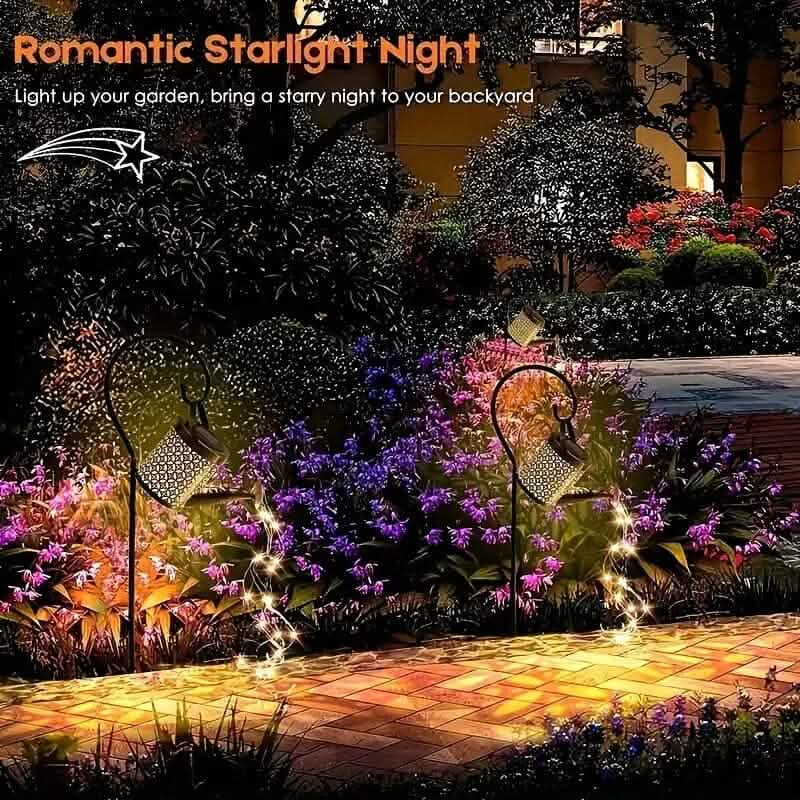 LED Watering Can Fairy Teapot Solar String Lights DailySale