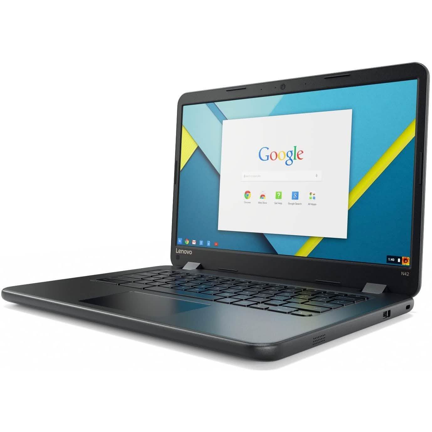 Lenovo IdeaPad N42-20 14" Chromebook, Intel N3060 Dual-Core, 16GB eMMC SSD, 4GB DDR3 (Refurbished) DailySale