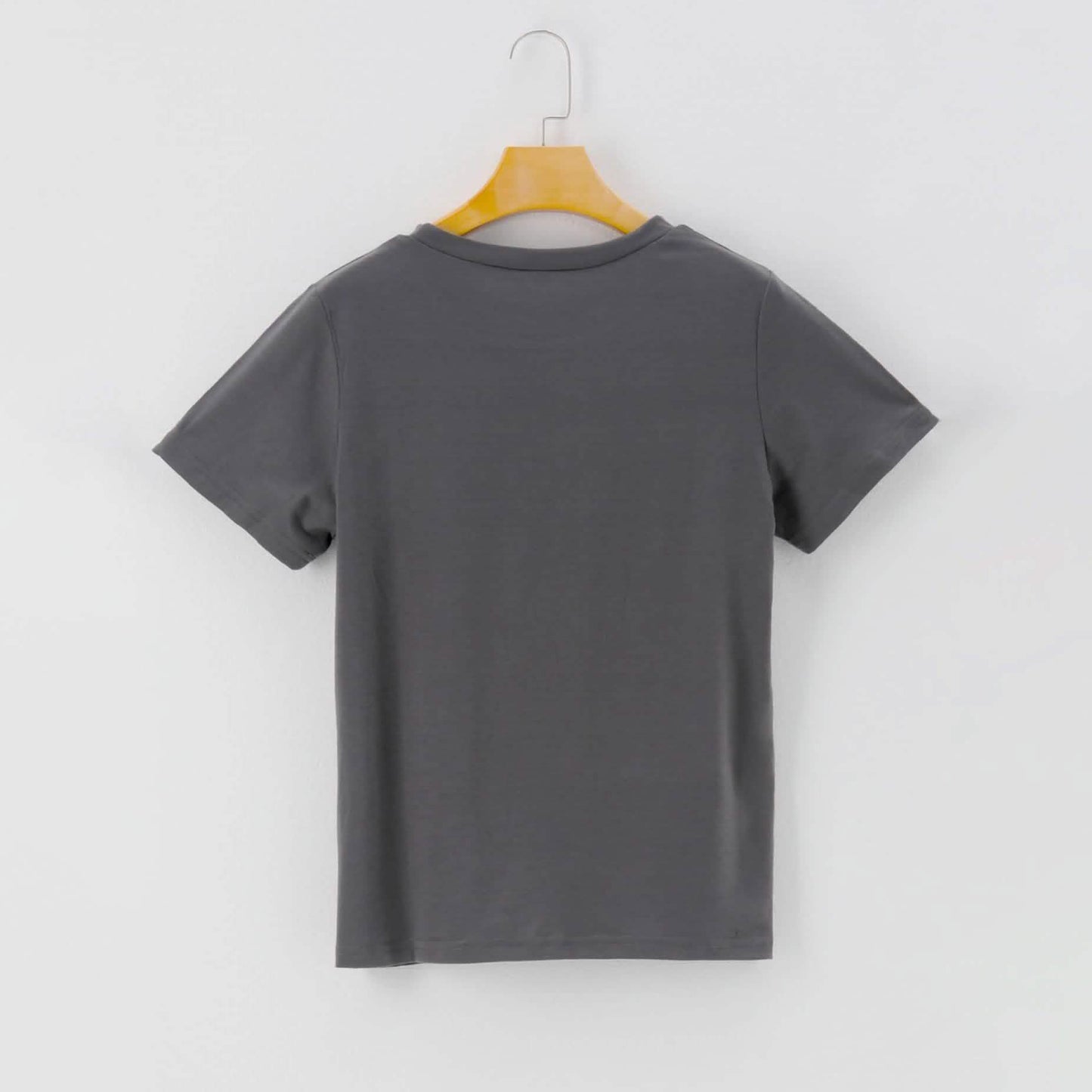 Letters Print Round Neck Short Sleeve Casual T-Shirt DailySale
