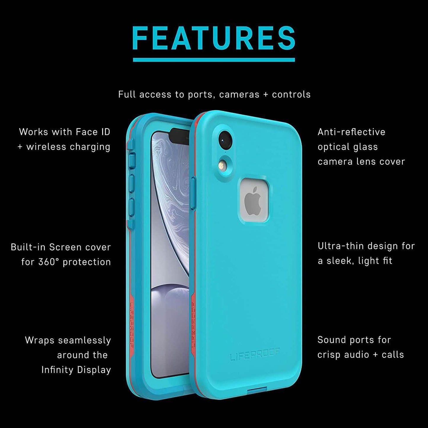 Lifeproof FRĒ SERIES Waterproof Case for iPhone Xs DailySale