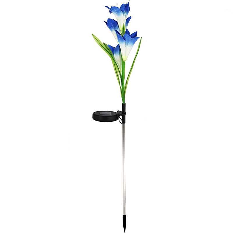 Lily Flower Multi-Color Changing LED Solar Powered Lights DailySale