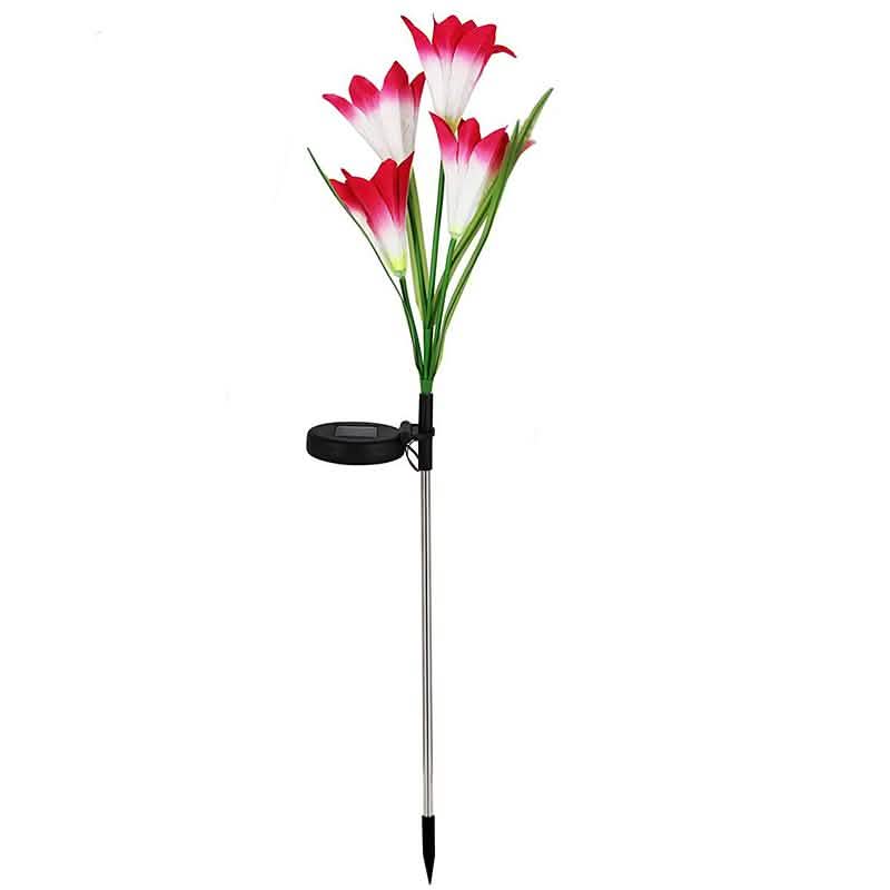 Lily Flower Multi-Color Changing LED Solar Powered Lights DailySale