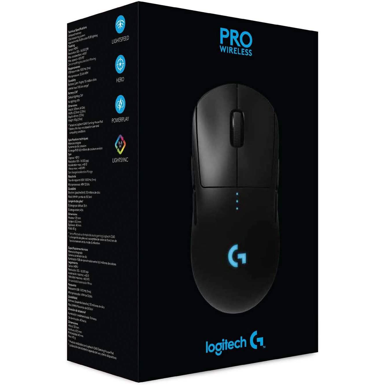 Logitech G Pro Wireless Gaming FPS Mouse with Advanced Gaming Sensor (Refurbished) DailySale