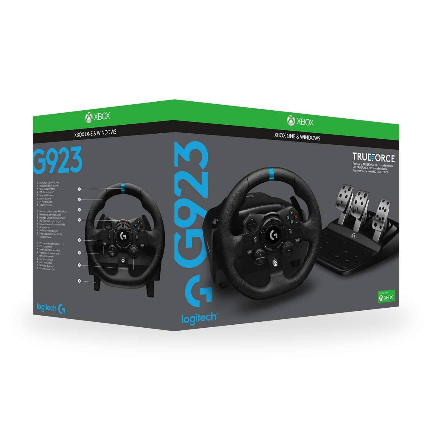 Logitech G923 Racing Wheel and Pedals (Refurbished) DailySale