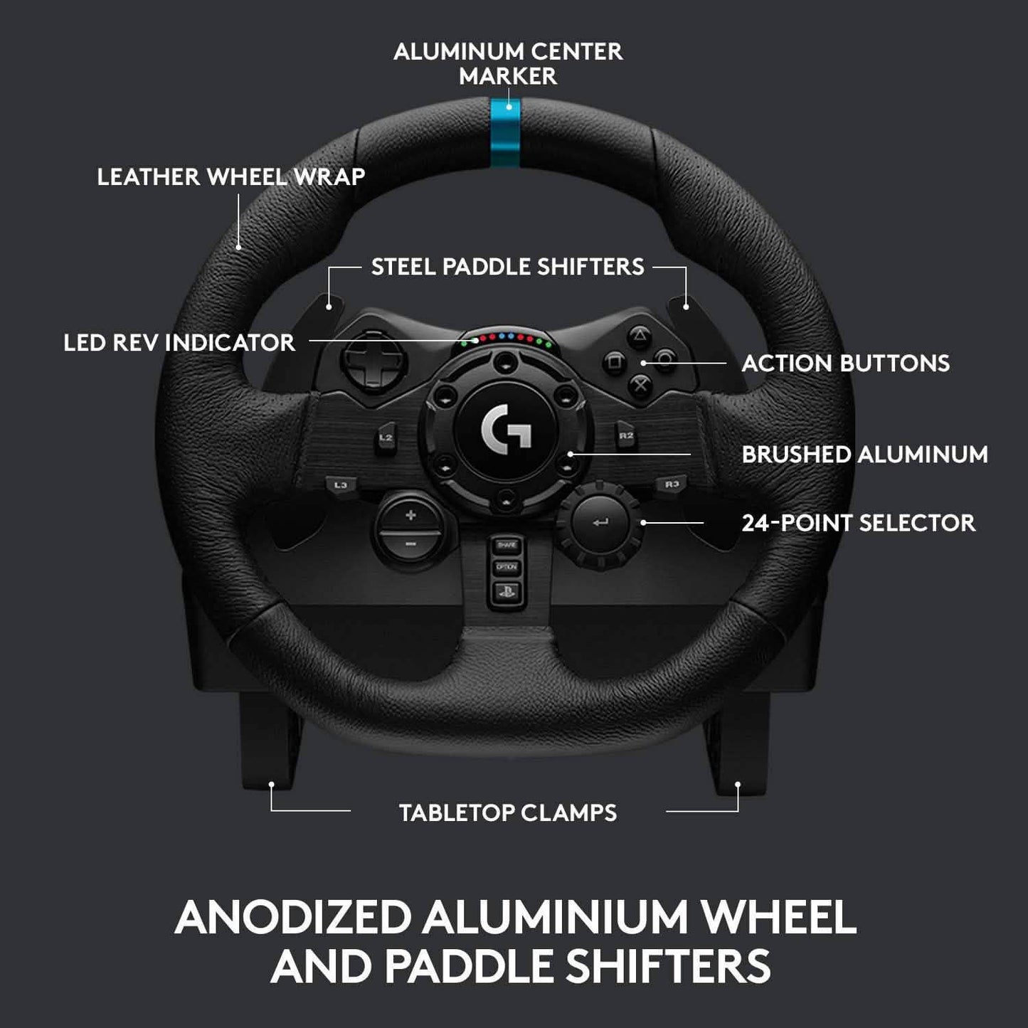 Logitech G923 Racing Wheel and Pedals (Refurbished) DailySale