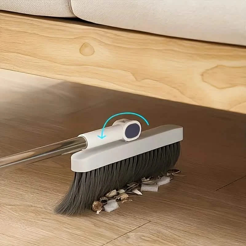 Long Handle Rotating Broom and Dustpan Set with Comb Tooth DailySale