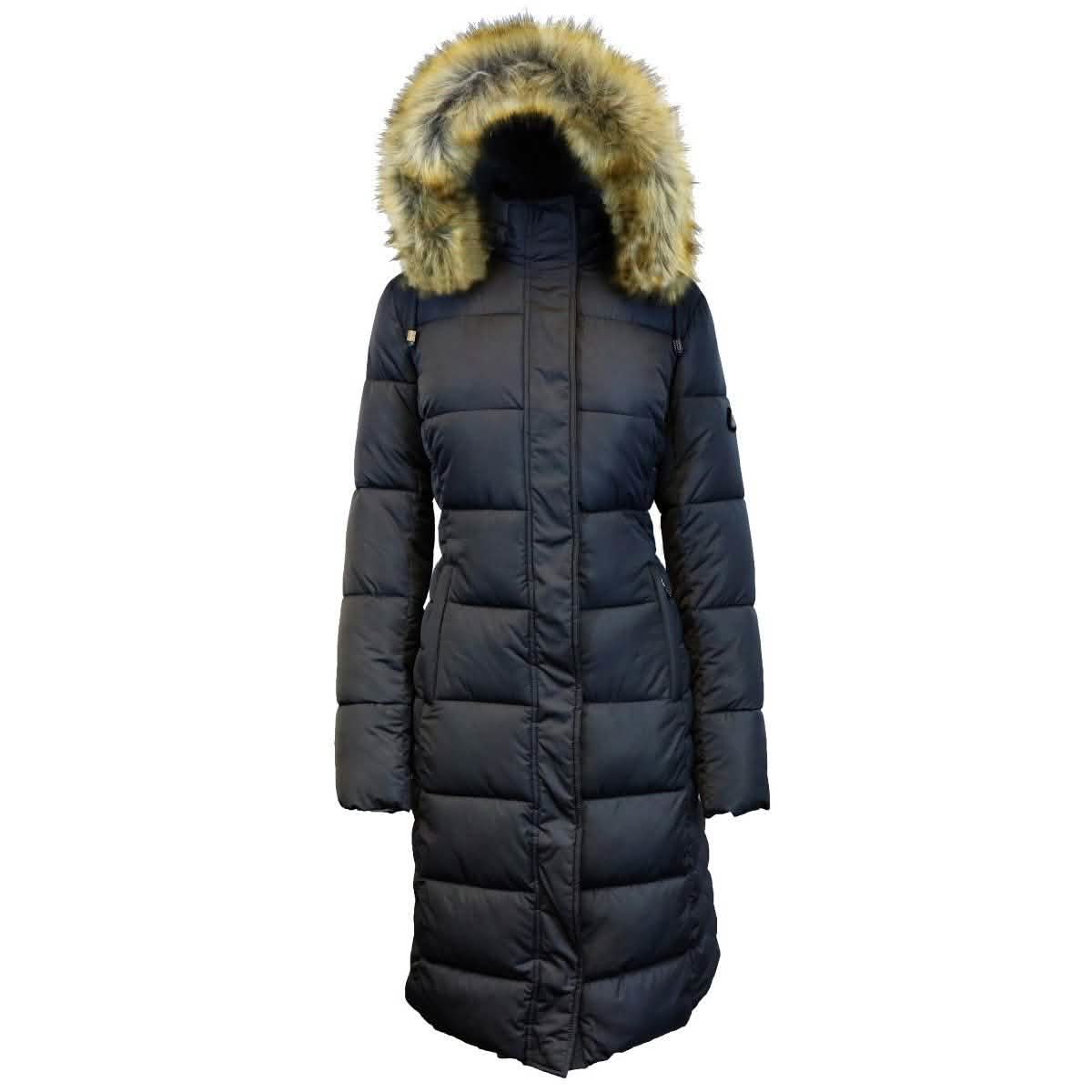 Long Heavyweight Parka Jacket with Faux-Fur Hood DailySale