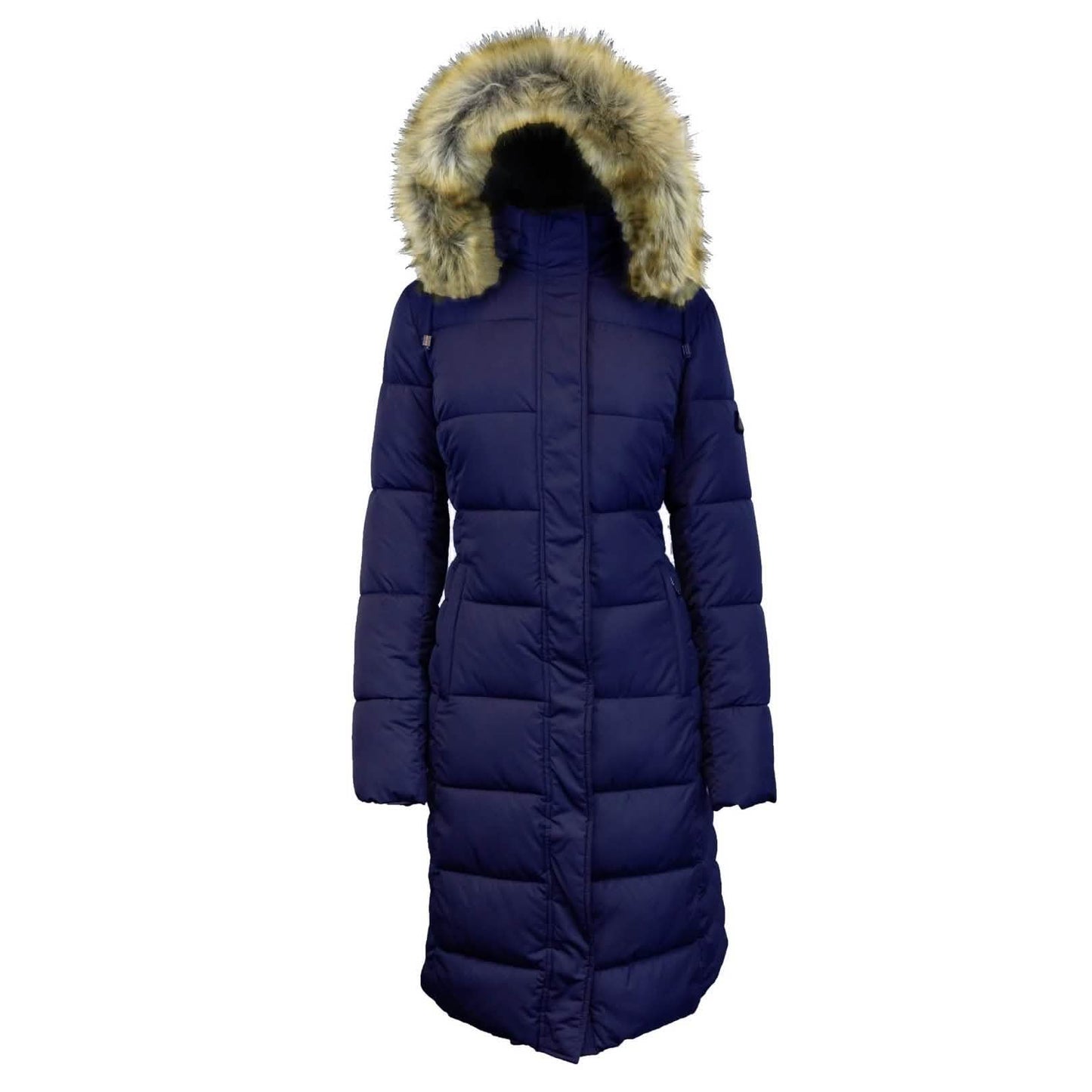 Long Heavyweight Parka Jacket with Faux-Fur Hood DailySale