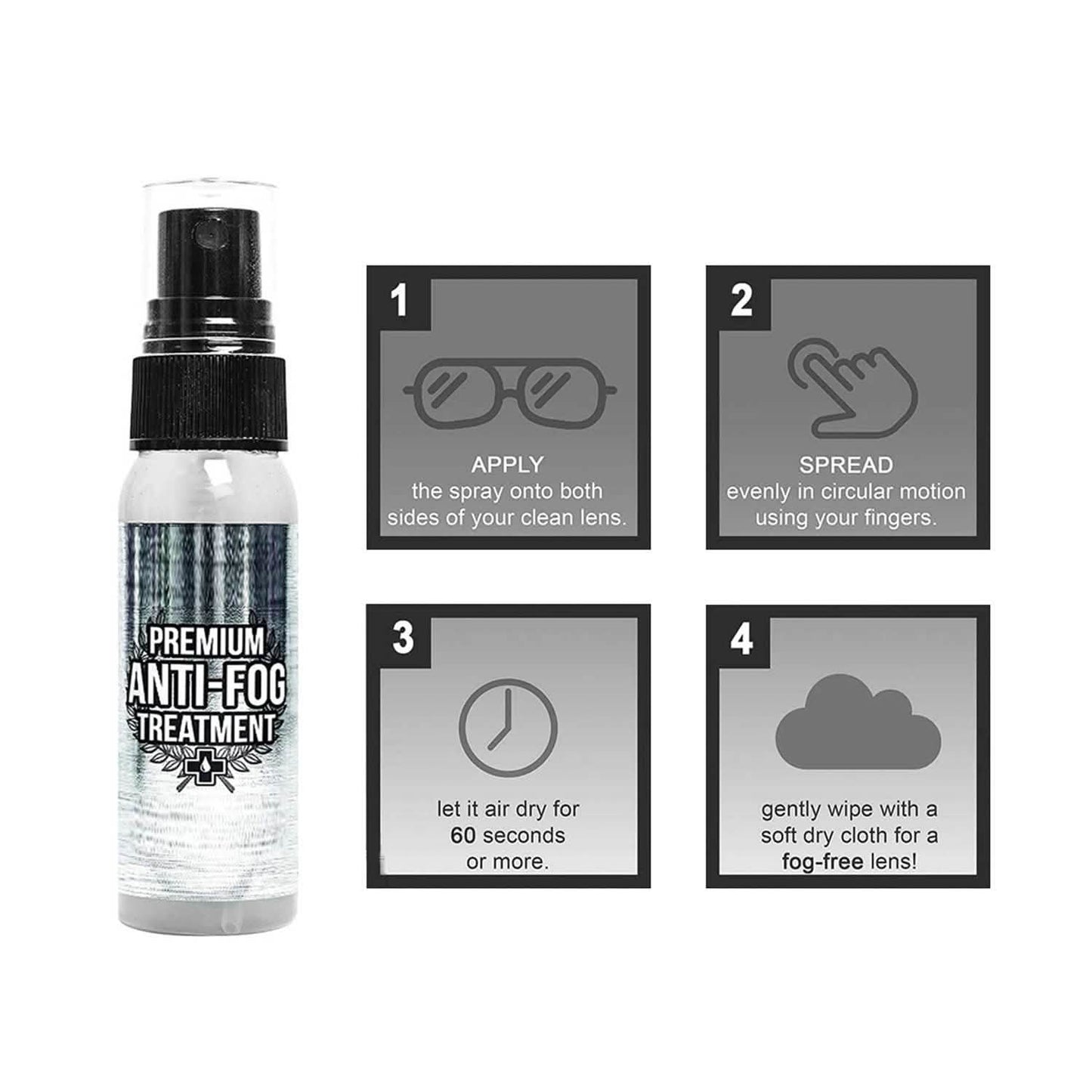 Long-Lasting Anti-Fog Spray For Glasses, Goggles, Lens, Binoculars, PPE, Mirrors DailySale