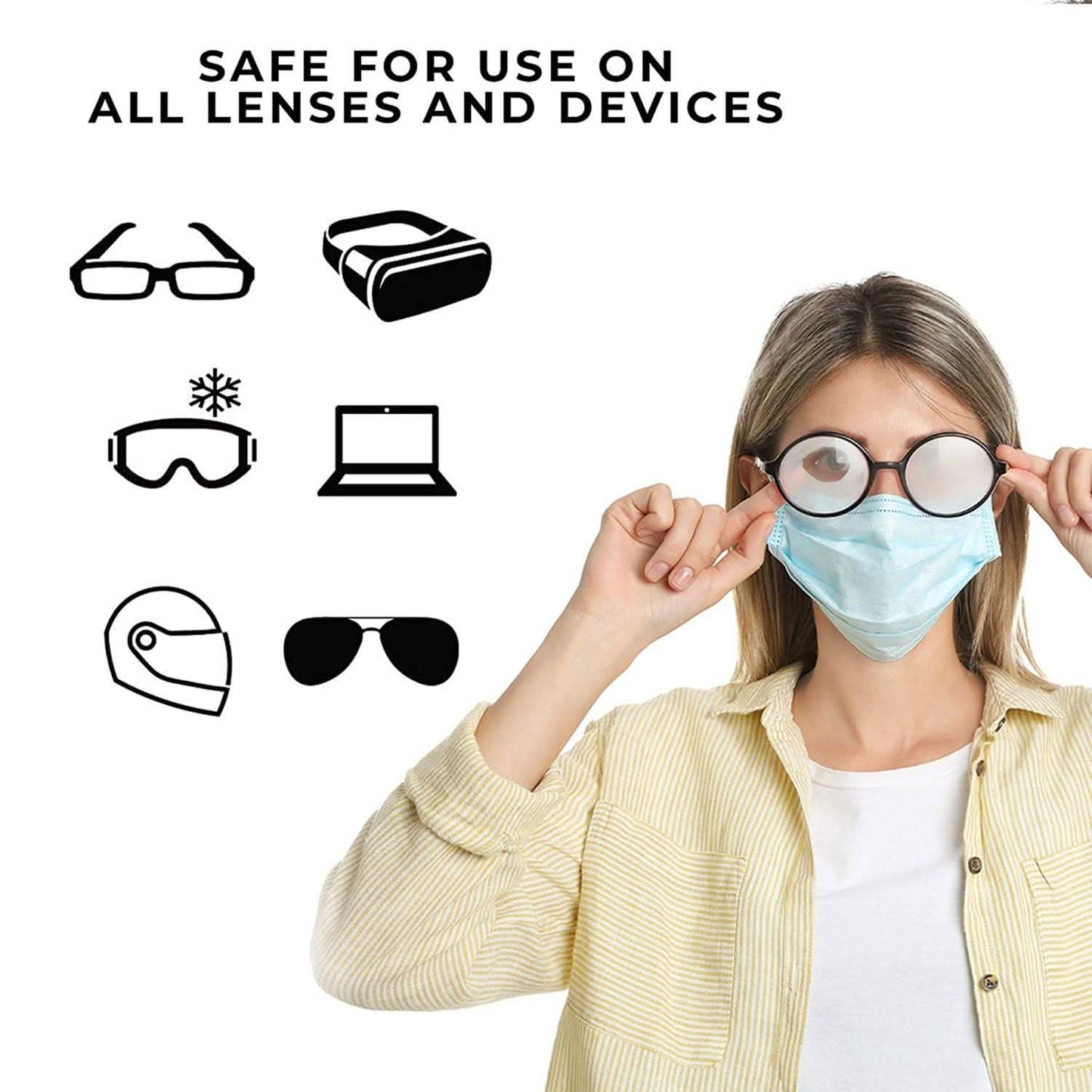 Long-Lasting Anti-Fog Spray For Glasses, Goggles, Lens, Binoculars, PPE, Mirrors DailySale