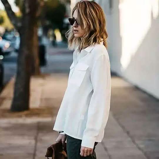 Loose Cut White Linen/Cotton Button Up Breathable Shirt - Size: XL DailySale