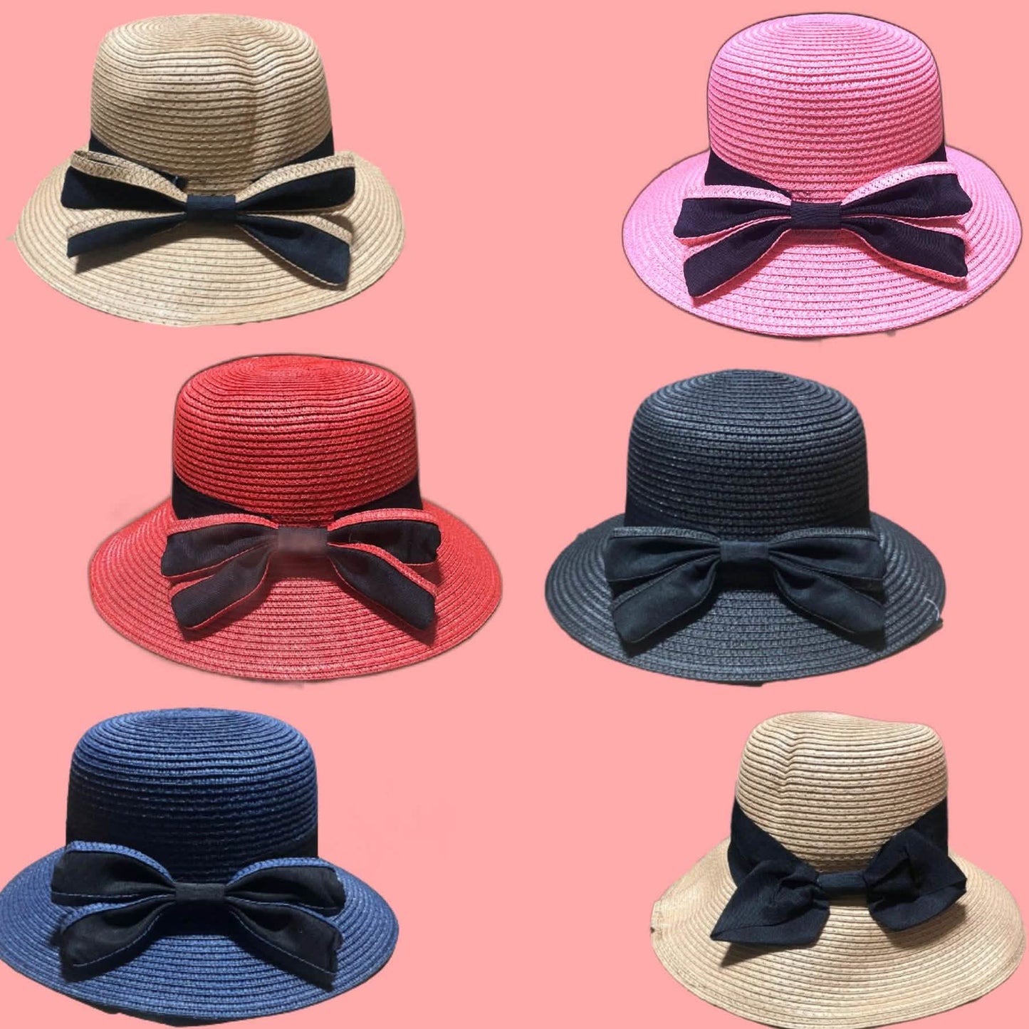 Lulu & Lilo Women's Sun Hat With Bowtie Ribbon Collection DailySale
