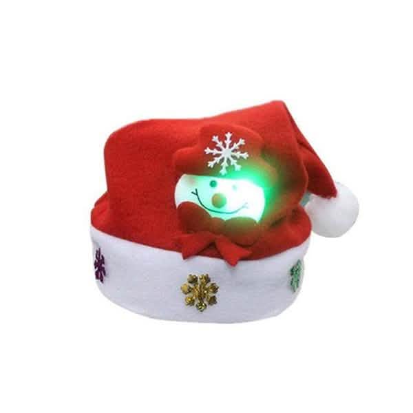 Luminous Christmas Hat Glowing Santa Claus, Snowman, Deer Christmas Hat DailySale