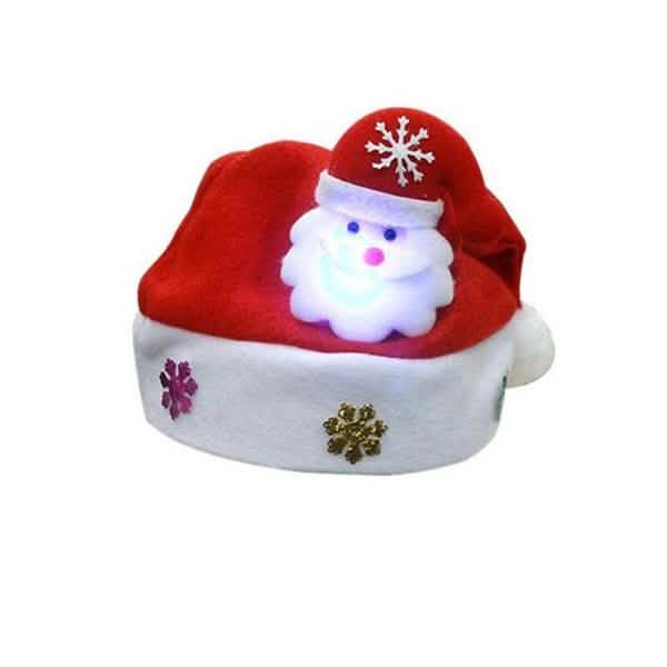 Luminous Christmas Hat Glowing Santa Claus, Snowman, Deer Christmas Hat DailySale