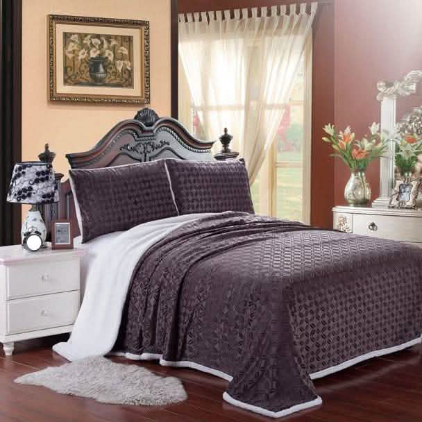 Luxurious Reversible Designer Sherpa Blanket DailySale