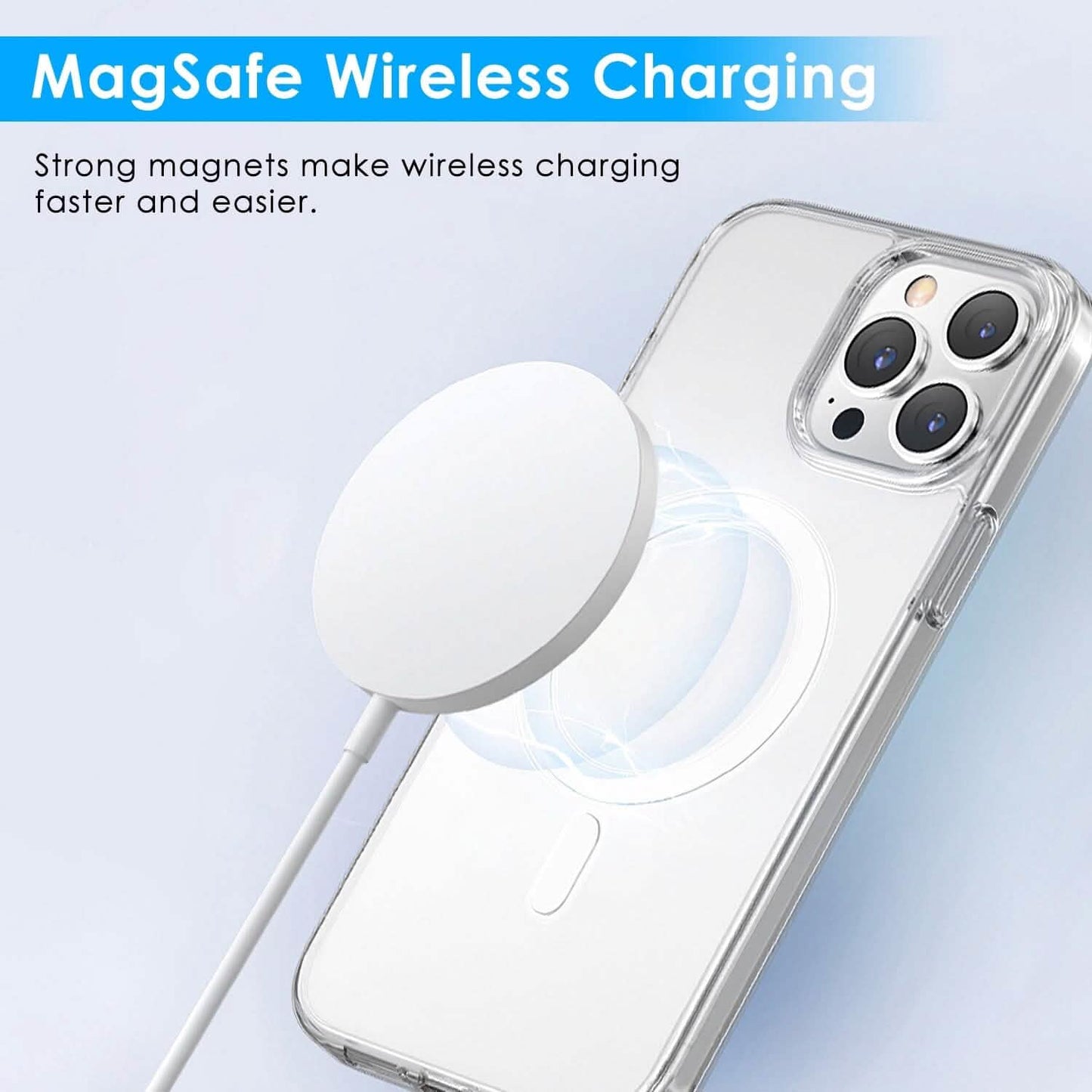 Magnetic Clear Phone Case Shockproof Transparent Phone Cover DailySale