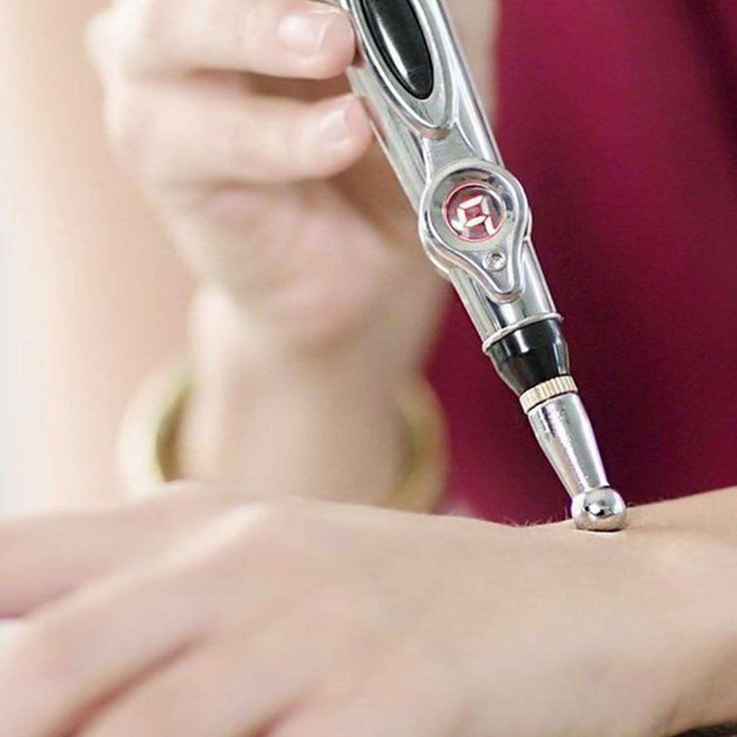 Magnetic Electric Acupuncture Meridians Laser Therapy Heal Massage Pen DailySale
