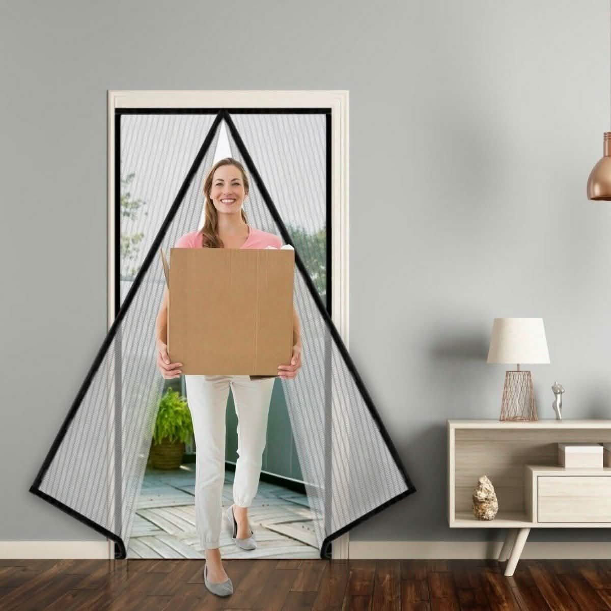 Magnetic Screen Door Hand-Free Mosquito Screen Door Net DailySale