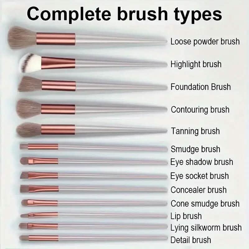 13-Piece: Professional Soft Fluffy Makeup Brush Set with Bag Case DailySale